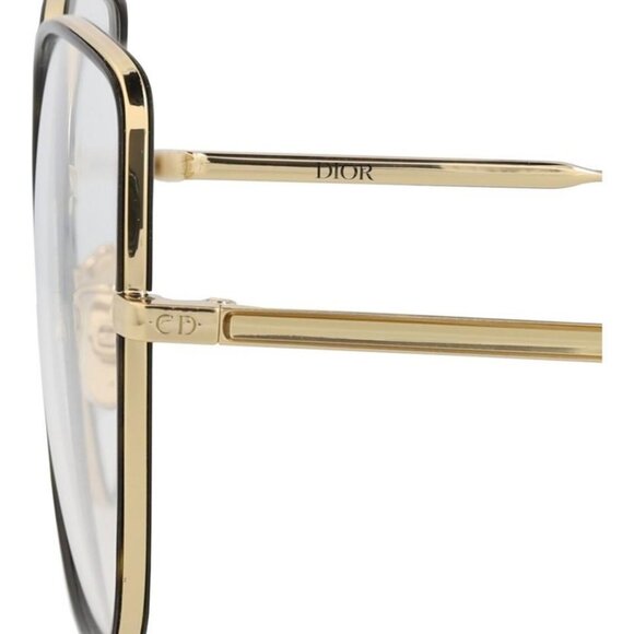 Dior Womens Cat Eye Gold Gold Transparent Fashion Designer Eyewear - Picture 4 of 4